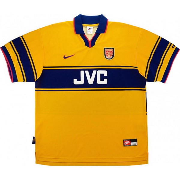 Thailandia Maglia Arsenal Away Retro 1997 1999 Giallo